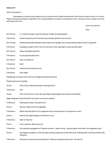 script ng el filibusterismo kabanata 21-39 pdf|(PDF) El Filibusterismo Theatre Play Script .